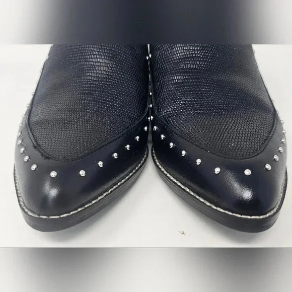 Crown Vintage Leather Studded Black Kavita Booties Size 6-NWOT - Picture 2 of 16